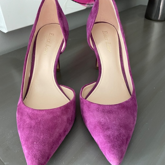 Purple suede heels, size 7 - Picture 7 of 7